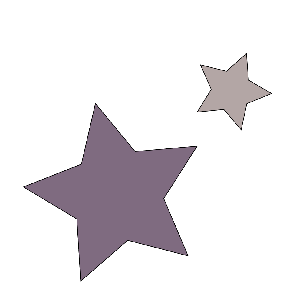 Purple and Silver Star